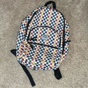 Vans Multi Color Checkered Backpack